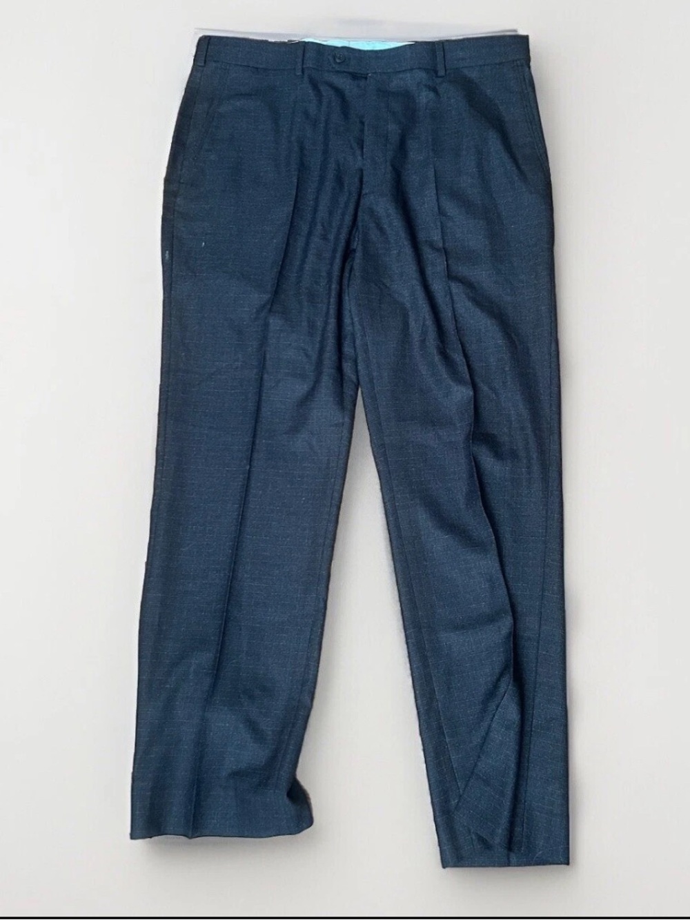Roundtree & Yorke Travelsmart Navy blue Flat Front Mens Dress Pants 38x30